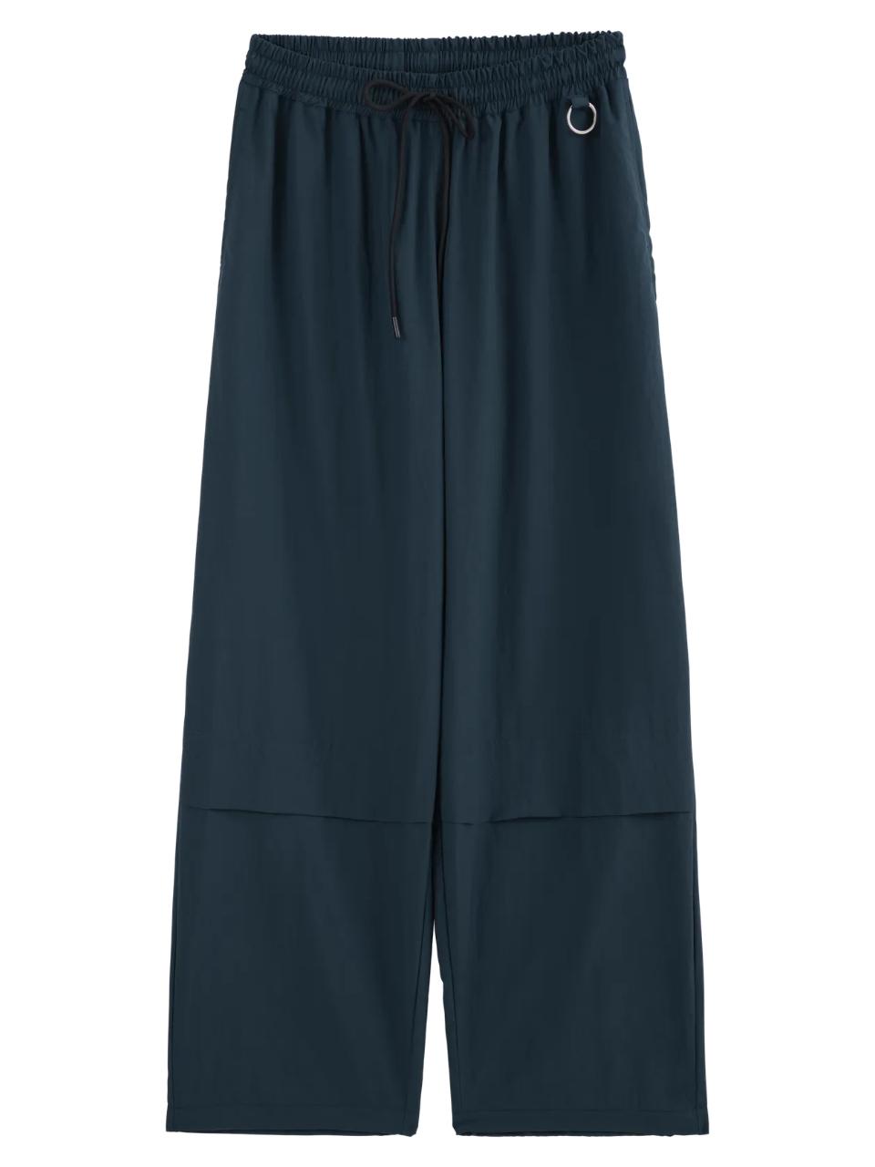 71to96 Oversized Pleated Ring Long Pants [Deep Green]