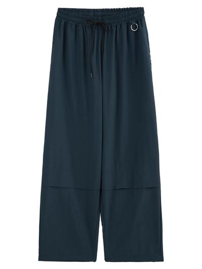 71to96 Oversized Pleated Ring Long Pants [Deep Green]