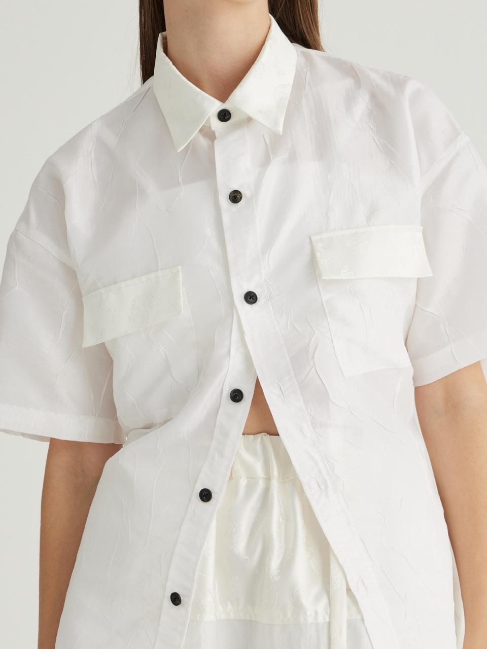 71to96 Pocket Fabric Point Shirt