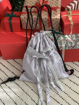 71to96 Ribbon String Backpack (Beige)