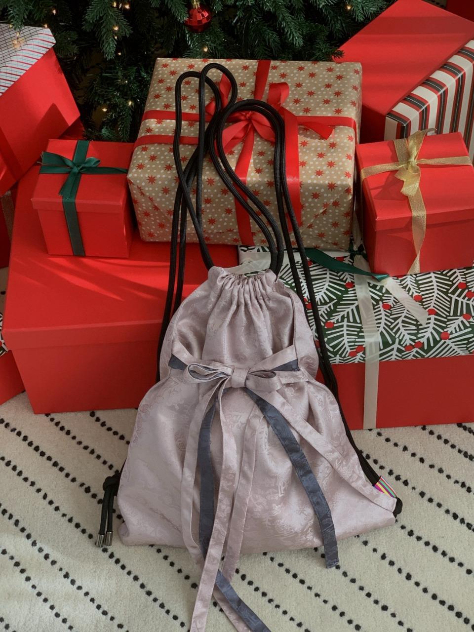 71to96 Ribbon String Backpack [Pink]
