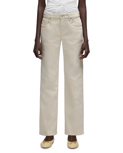 7 For All Mankind 7 For All Mankind Calie High Rise Straight Jeans in Moondust