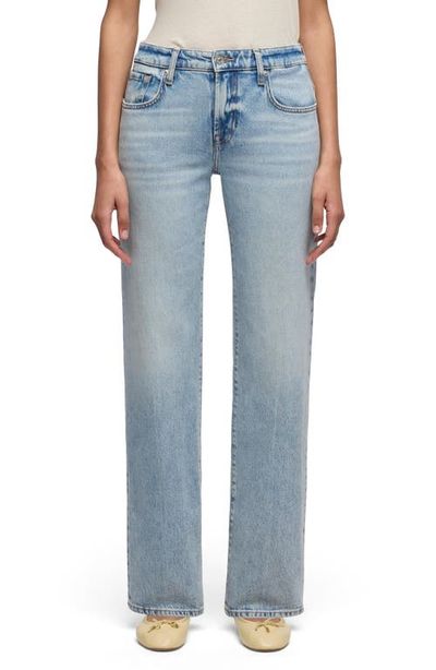 7 For All Mankind 7 For All Mankind Calie Shadow Pocket Mid Rise Straight Leg Jeans