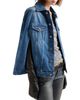 7 For All Mankind 7 For All Mankind Cotton Denim Cape Jacket - 4