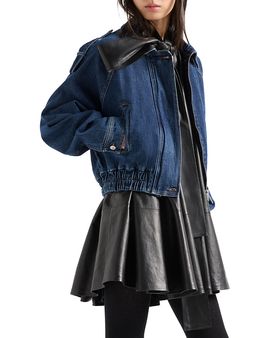 7 For All Mankind 7 For All Mankind Denim Aviator Jacket