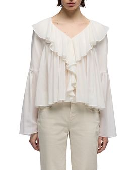 7 For All Mankind 7 For All Mankind Flowy Long Sleeve Blouse