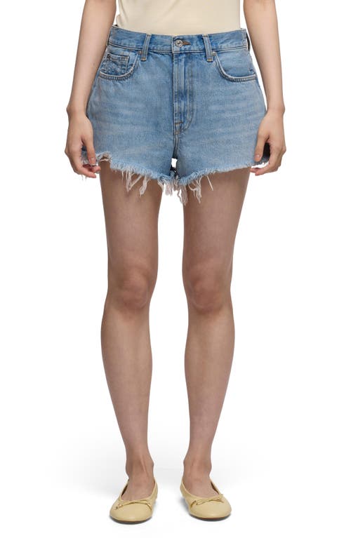 7 For All Mankind 7 For All Mankind June High Waist Cutoff Denim Shorts