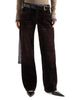 7 For All Mankind 7 For All Mankind Low Rise Straight Jeans in Flock Brown - 5