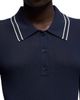 7 For All Mankind 7 For All Mankind Piped Collar Short Sleeve Polo Sweater - 5