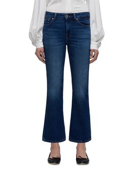 7 For All Mankind 7 For All Mankind The Leggy Mid Rise Bootcut Crop Jeans in Current