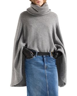 7 For All Mankind 7 For All Mankind Wool High Neck Shawl Sweater