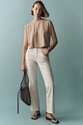 7 For All Mankind Callie Low-Rise Straight-Leg Jeans