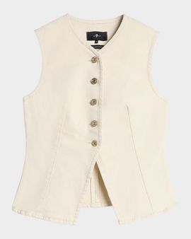 7 for all mankind Denim Vest