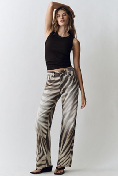 7 For All Mankind Stovepipe High-Rise Straight-Leg Jeans