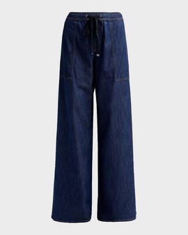 7 for all mankind Utility Wide-Leg Drawstring Pants