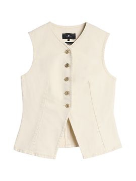 7 For All Mankind Women's Denim Vest