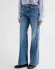 7 For All Mankind Women's Lotta Rhinestone Washed-Denim Wide-Leg Jeans - 4