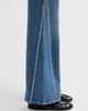 7 For All Mankind Women's Lotta Rhinestone Washed-Denim Wide-Leg Jeans - 5