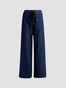 7 For All Mankind Women's Utility Wide-Leg Drawstring Pants
