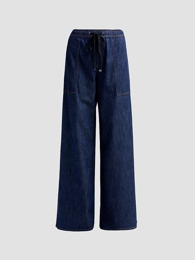 7 For All Mankind Women's Utility Wide-Leg Drawstring Pants