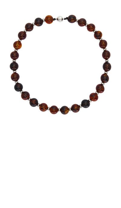 8 Other Reasons 8 Other Reasons Amber-toned Faceted Beads Necklace