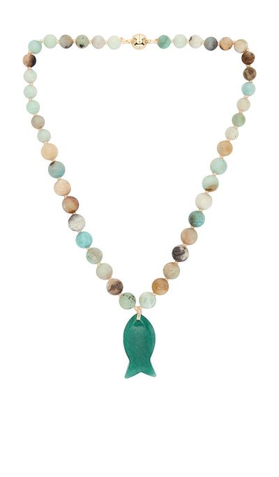 8 Other Reasons 8 Other Reasons Beaded Fish Pendant Necklace