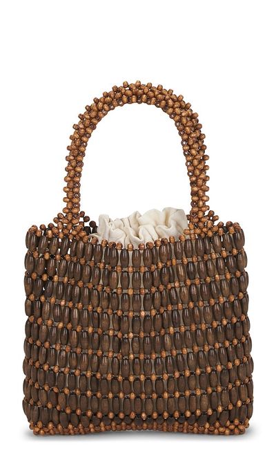 8 Other Reasons 8 Other Reasons Beaded Top Handle Tote Bag