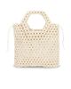 8 Other Reasons 8 Other Reasons Beaded Wooden Tote Top Handle Bag - 2
