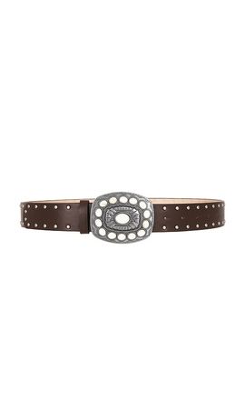 8 Other Reasons 8 Other Reasons Brown Suede Studded Belt