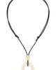 8 Other Reasons 8 Other Reasons Cord Necklace With White Circle Pendant - 1