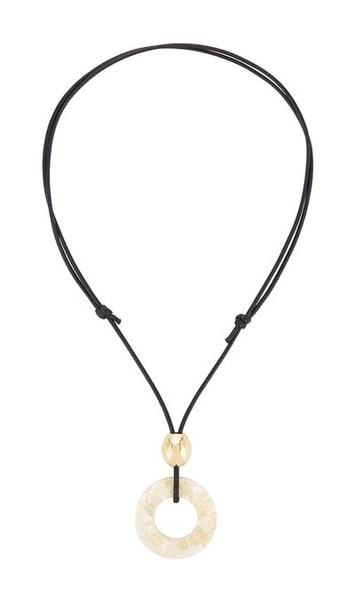 8 Other Reasons 8 Other Reasons Cord Necklace With White Circle Pendant