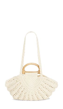 8 Other Reasons 8 Other Reasons Hand Crochet Shell Clutch Bag