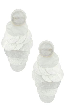 8 Other Reasons 8 Other Reasons Irridescent Discs Statement Drop Earrings