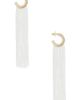 8 Other Reasons 8 Other Reasons Long Flowing Tassels Hoop Earrings - 2