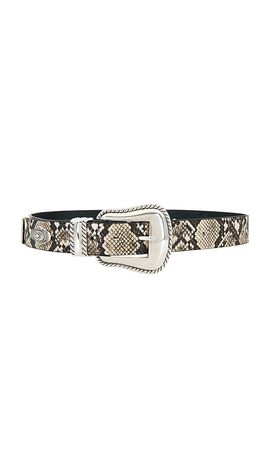8 Other Reasons 8 Other Reasons Snake Printed Belt With Silver Details