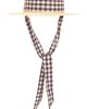 8 Other Reasons 8 Other Reasons Straw Boater Hat With Gingham Ribbon Band - 2