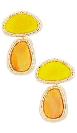 8 Other Reasons 8 Other Reasons Vibrantglassy Stone Earrings