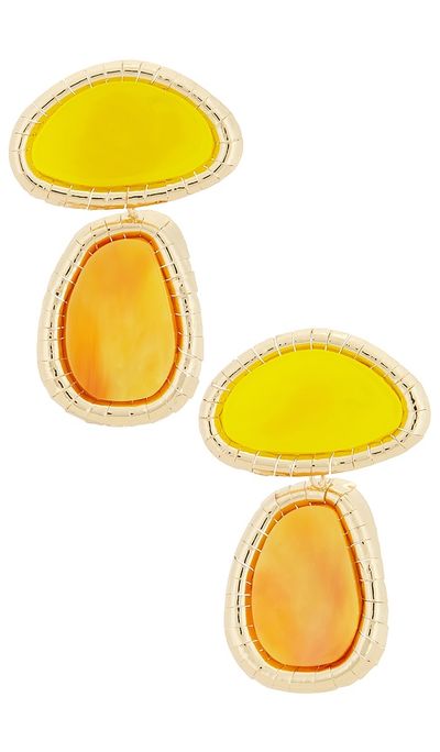 8 Other Reasons 8 Other Reasons Vibrantglassy Stone Earrings