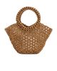 8 Other Reasons 8 Other Reasons Wood Bead Tote Rounded Top Handle Bag - 1