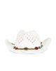 8 Other Reasons 8 Other Reasons Woven Cowboy Hat With Beaded Band Detail - 2