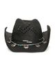 8 Other Reasons 8 Other Reasons Woven Cowboy Hat With Decorative Beaded Band - 1