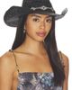 8 Other Reasons 8 Other Reasons Woven Cowboy Hat With Diamond Shaped Metal Band - 1