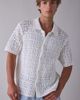 925 Originals 925 Originals Kurt Crochet Button-Down Polo Sweater in Ivory, Men's at Urban Outfitters - 2