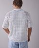 925 Originals 925 Originals Kurt Crochet Button-Down Polo Sweater in Ivory, Men's at Urban Outfitters - 3