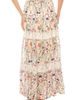 A COLLECTIVE STORY A COLLECTIVE STORY Floral Print Crochet Trim Maxi Skirt - 2