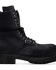 A DICIANNOVEVENTITRE A DICIANNOVEVENTITRE Black Fiore Prisma Combat Boots - 1