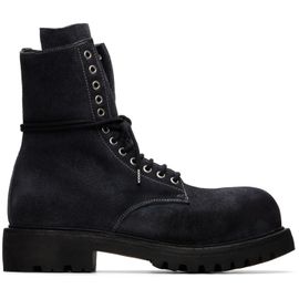 A DICIANNOVEVENTITRE A DICIANNOVEVENTITRE Black Fiore Prisma Combat Boots