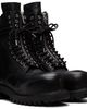A DICIANNOVEVENTITRE A DICIANNOVEVENTITRE Black Fiore Prisma Combat Z Boots - 4