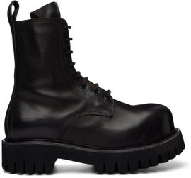 A DICIANNOVEVENTITRE A DICIANNOVEVENTITRE Black Horse Octa Combat Boots