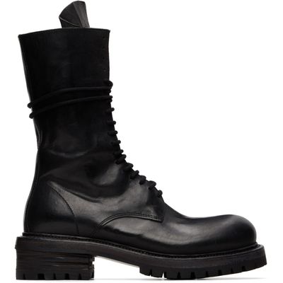 A DICIANNOVEVENTITRE A DICIANNOVEVENTITRE Black Luke High Biker Boots